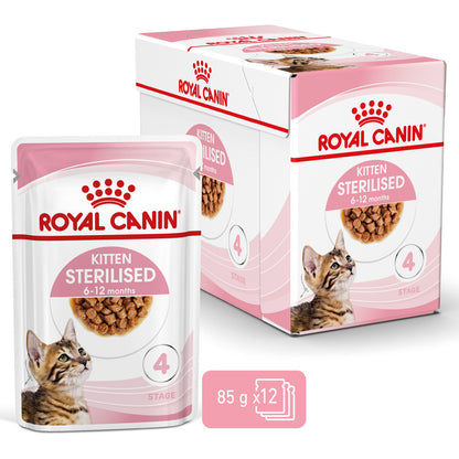 Royal Canin Kitten Sterilised - Alimento húmido em molho para gatinhos esterilizados