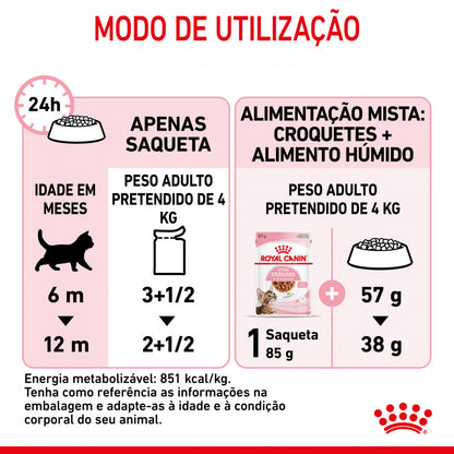 Royal Canin Kitten Sterilised - Alimento húmido em molho para gatinhos esterilizados