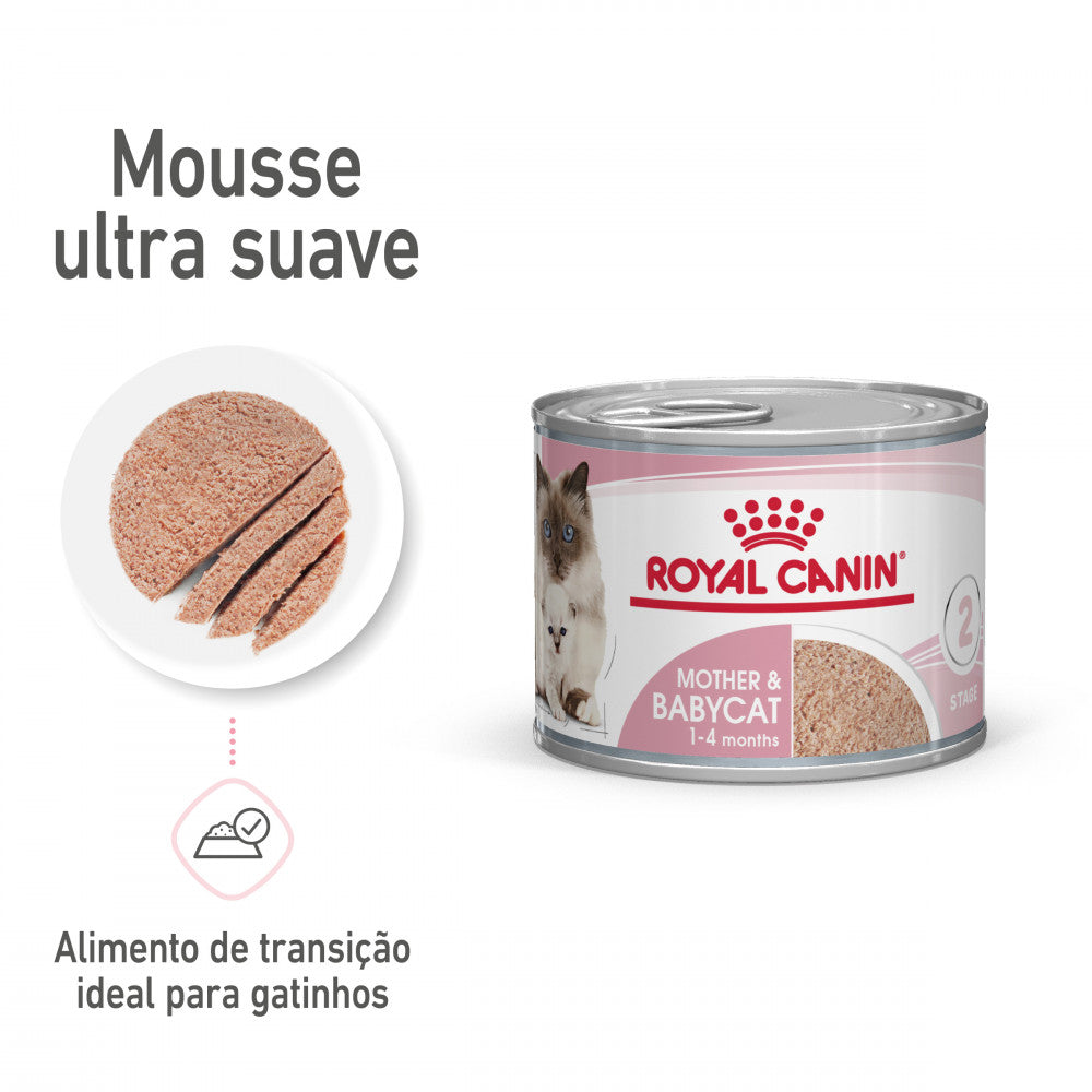 Royal Canin Mother&Babycat - Alimento húmido em mousse para gatinhos até 4 meses e gatas gestantes/lactantes
