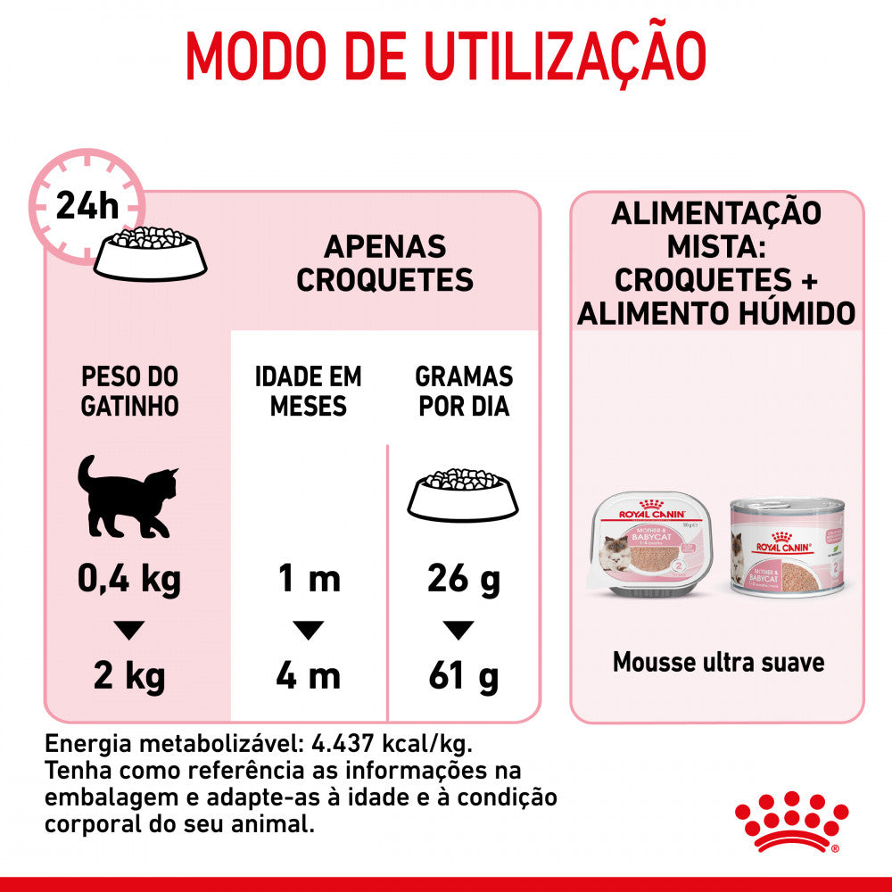 Royal Canin Mother & Babycat - Ração seca para gatinhos até 4 meses e gatas gestantes/lactantes