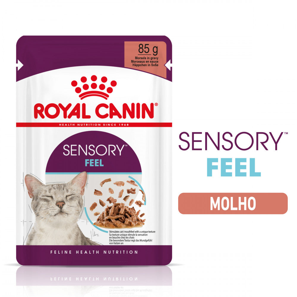 Royal Canin Sensory Feel - Alimento húmido para gato que ajuda a estimular a sensação bocal