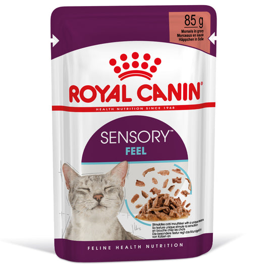 Royal Canin Sensory Feel - Alimento húmido para gato que ajuda a estimular a sensação bocal