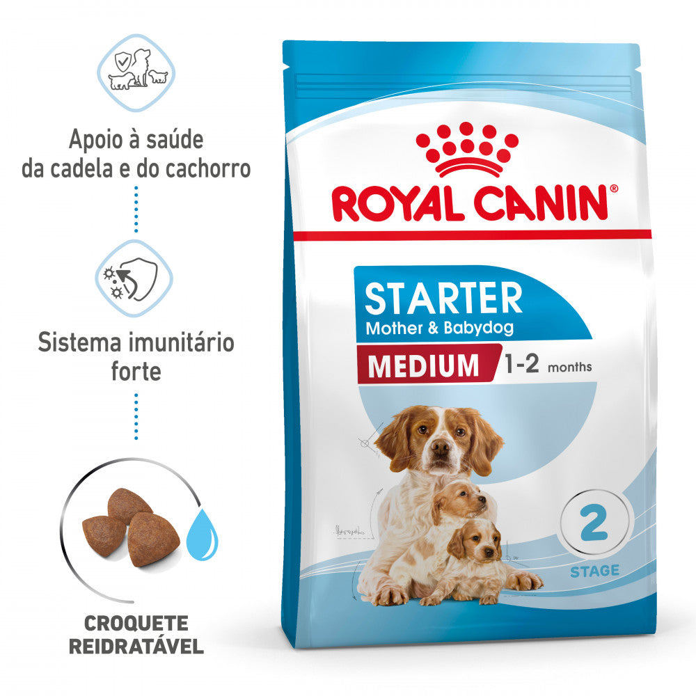 Royal Canin Starter Mother & babydog Medium - Ração seca para cadelas gestantes/lactantes