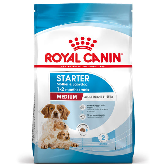 Royal Canin Starter Mother & babydog Medium - Ração seca para cadelas gestantes/lactantes