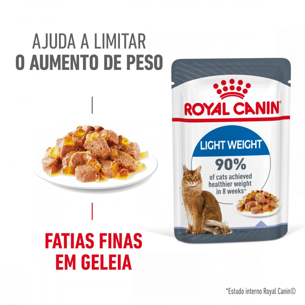 Royal Canin Light Weight - Alimento húmido em geleia para gatos para controlo do peso