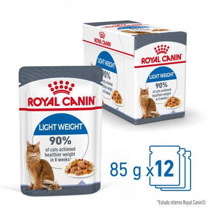 Royal Canin Light Weight - Alimento húmido em geleia para gatos para controlo do peso