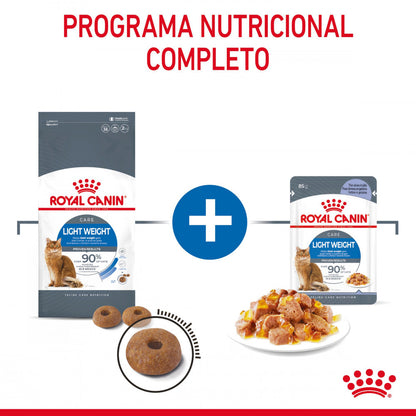 Royal Canin Light Weight - Alimento húmido em geleia para gatos para controlo do peso