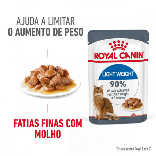 Royal Canin Light Weight - Alimento húmido em molho para gato para controlo do peso