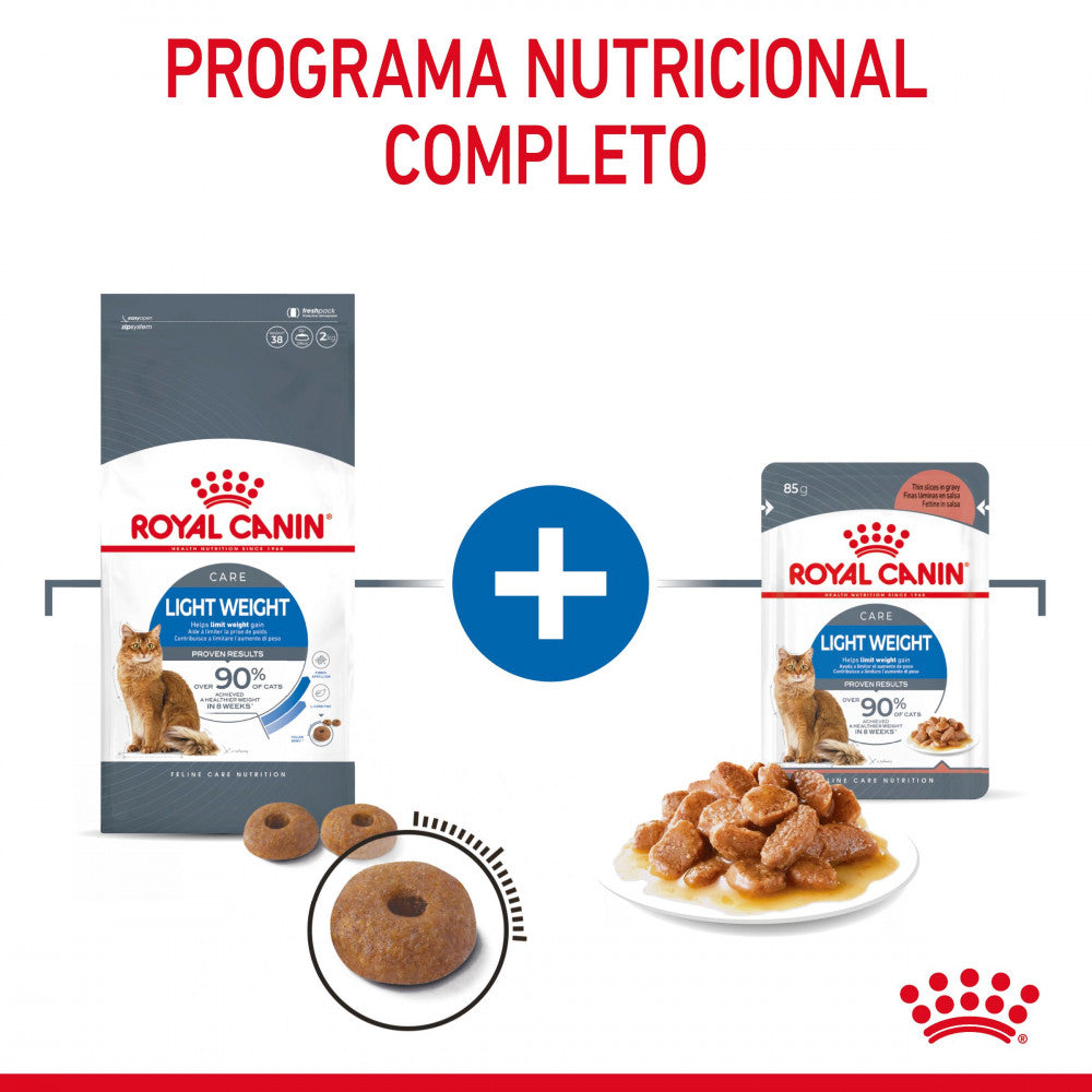 Royal Canin Light Weight - Alimento húmido em molho para gato para controlo do peso