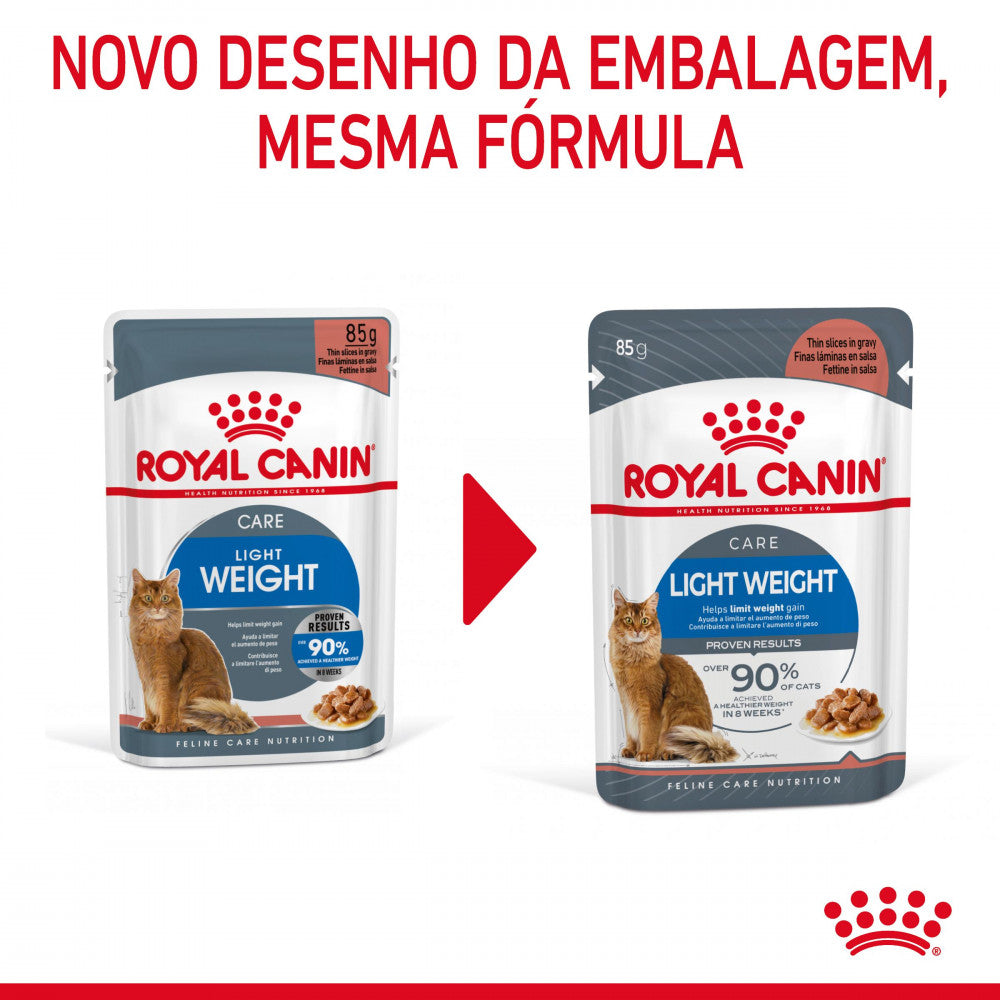 Royal Canin Light Weight - Alimento húmido em molho para gato para controlo do peso