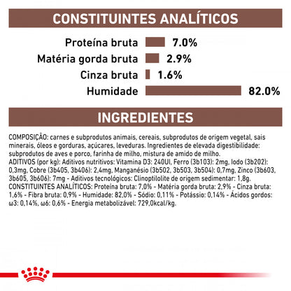 Royal Canin VET Gastrointestinal Moderate Calorie - Alimento húmido em molho para gato com problemas digestivos