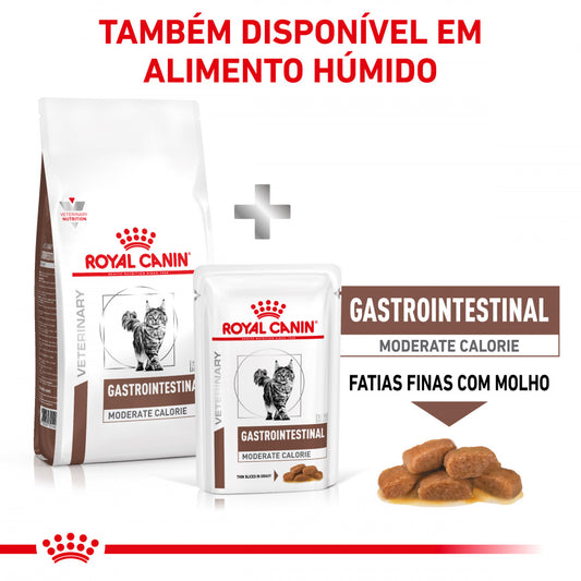 Royal Canin VET Gastrointestinal Moderate Calorie - Ração seca para gato com problemas digestivos