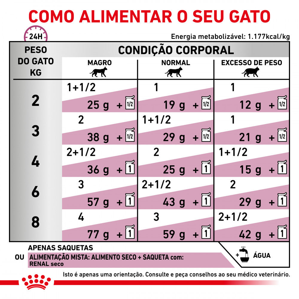 Royal Canin VET Renal - Alimento em molho para gato com doença renal - Sabor a frango