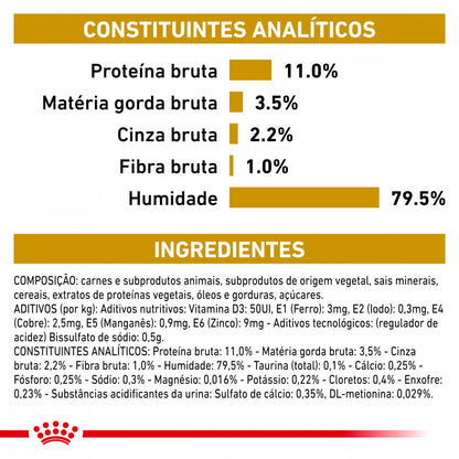 Royal Canin VET Urinary S/O - Alimento em paté para gatos com problemas urinários