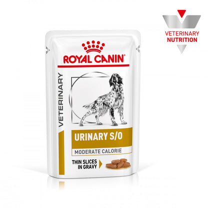 Royal Canin VET Urinary S/O Moderate Calorie Gravy - Alimento húmido em molho para cão com problemas urinários