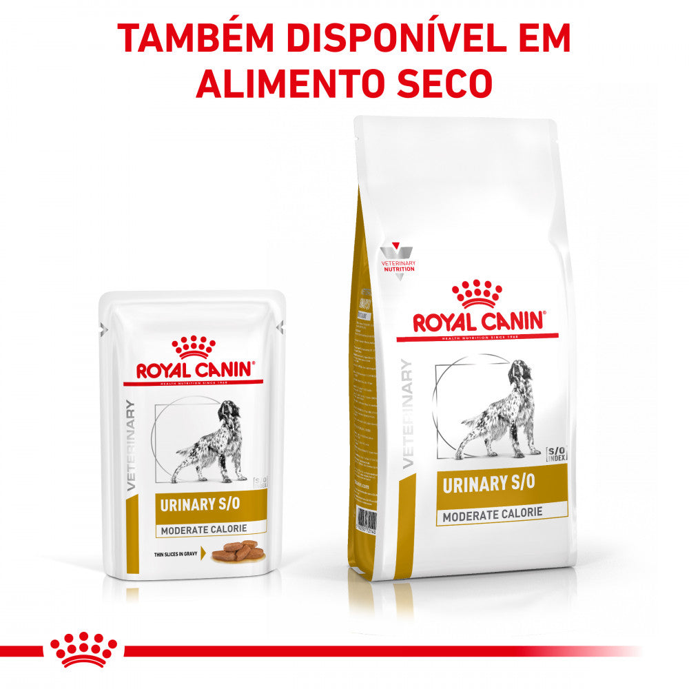 Royal Canin VET Urinary S/O Moderate Calorie Gravy - Alimento húmido em molho para cão com problemas urinários