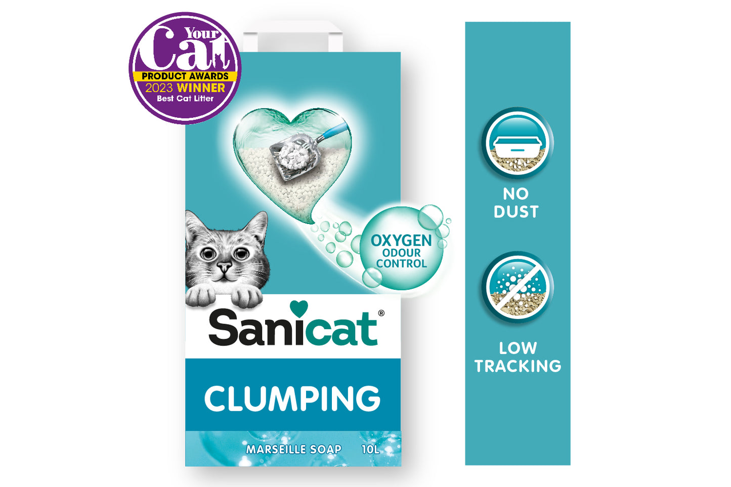 Sanicat Marseille Soap - Areia aglomerante para gatos