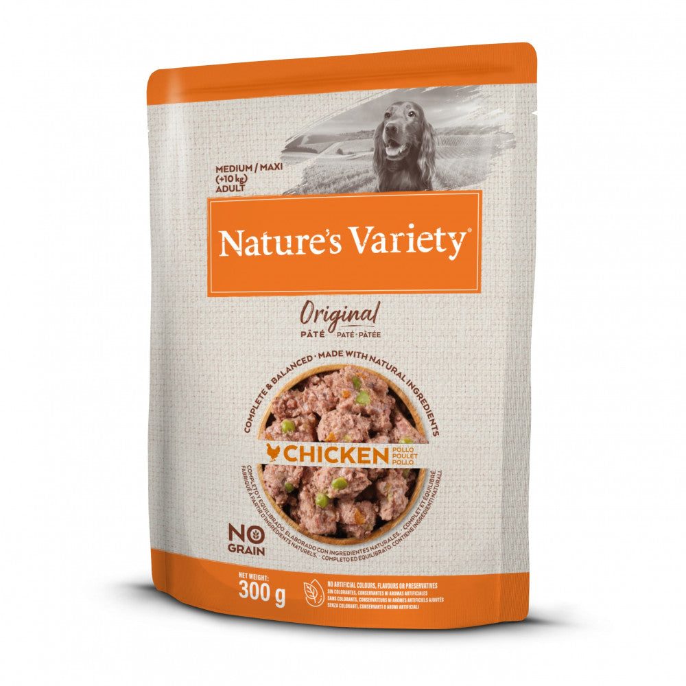 Nature's Variety Original Medium/Maxi Frango - Patê para cão médio/maxi - Sem cereais