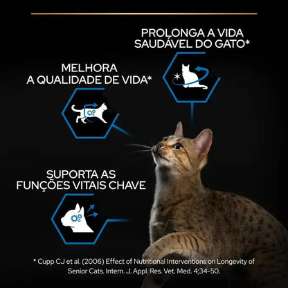 Pro Plan Senior Longevis 7+ - Ração seca para gato senior com mais de 7 anos - Sabor a salmão