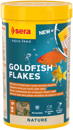 Sera Goldfish Flakes - Alimento em flocos para peixes de agua fria
