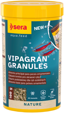 Sera Vipagran Granules - Alimento em granulado para peixes de água quente