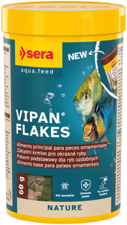 Sera Vipan Flakes - Alimento em flocos para peixes de água quente