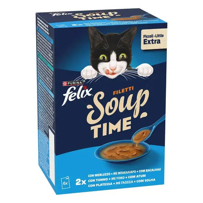 Felix Soup Filetti Seleção de peixes - Sopa para gatos