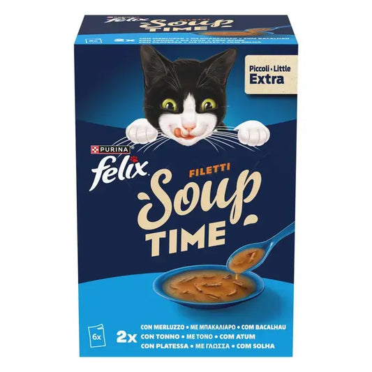 Felix Soup Filetti Seleção de peixes - Sopa para gatos