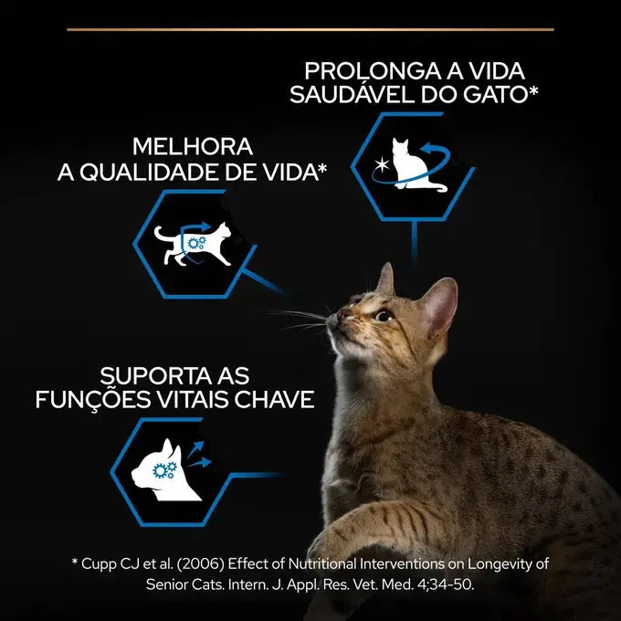 Pro Plan Sterilised Senior 7+ Longevis - Ração seca para gatos esterilizados com mais de 7 anos - Sabor a peru