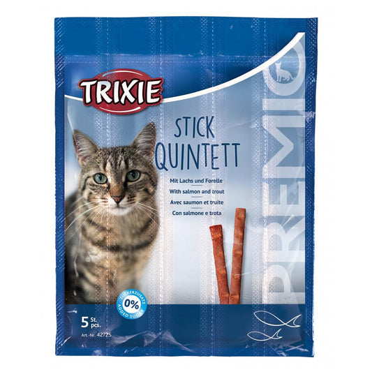 Sticks Quintett - Snacks para gatos - Sabor a Salmão e Truta