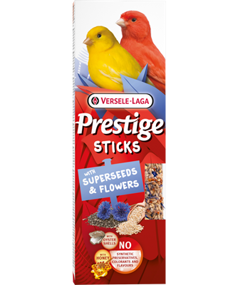 Versele Laga Prestige Sticks para canários com super sementes e flores