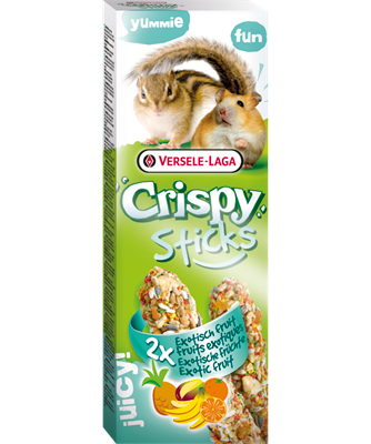 Versele Laga Crispy Sticks - Petisco para esquilos e hamsters - Frutos exóticos