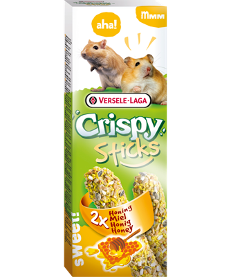 Versele Laga Crispy Sticks - Petisco para hamsters e gerbos - Mel