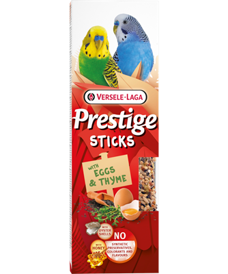 Versele Laga Prestige Sticks com ovos e tomilho para periquitos