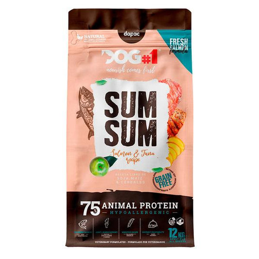 Sum Sum Grain Free Formula - Alimento premium para cães adultos sem cereais - Atum e Salmão