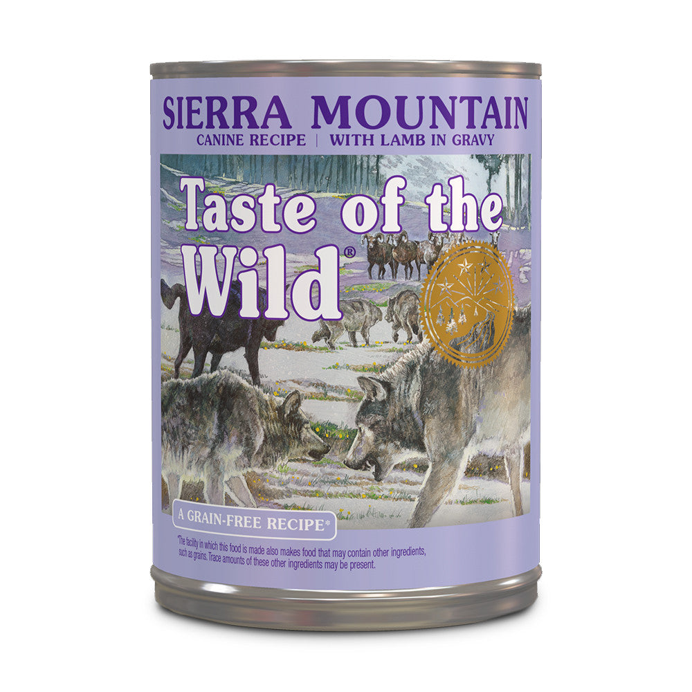 Taste of the Wild Sierra Mountain - Alimento húmido para cão - Sabor a Borrego