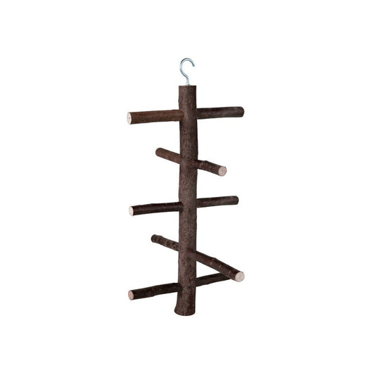 Trepador em madeira natural para aves