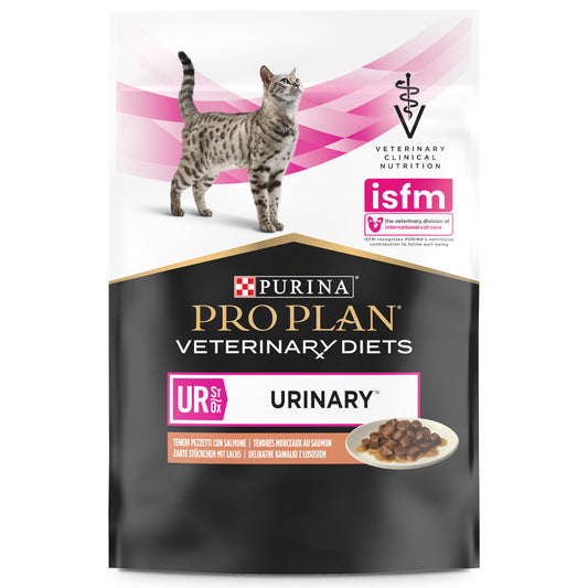 Pro Plan Veterinary Diets Urinary - Alimento em molho para gatos com problemas urinários - Salmão