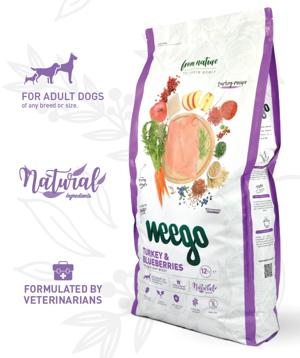 Weego Turkey & Blueberries - Cães com +7 Anos