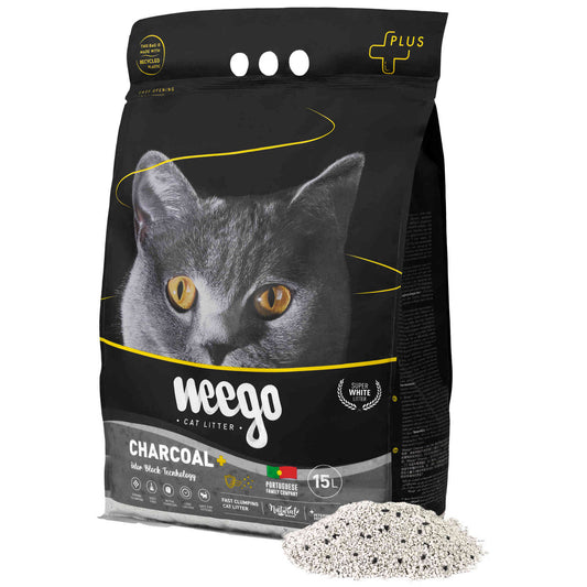 Areia Aglomerante Active Charcoal Plus - Weego