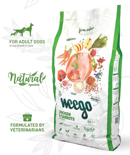 Weego Galinha e Cenouras - Cães Adultos