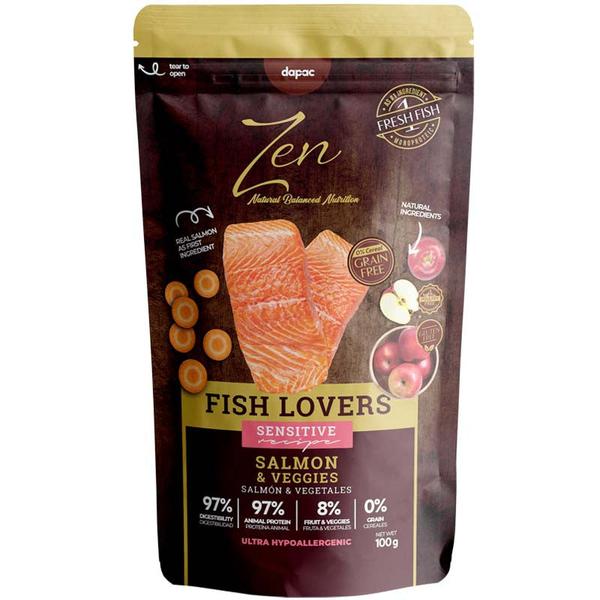 Zen Fish Lovers - Alimentação húmida para cão adulto - Salmão e vegetais sem cereais