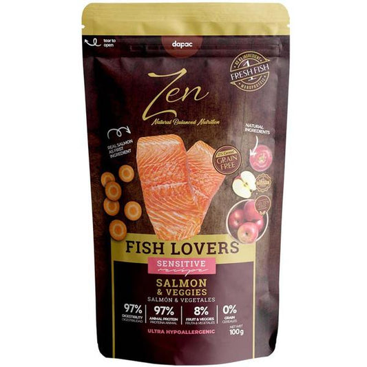 Zen Fish Lovers - Alimentação húmida para cão adulto - Salmão e vegetais sem cereais