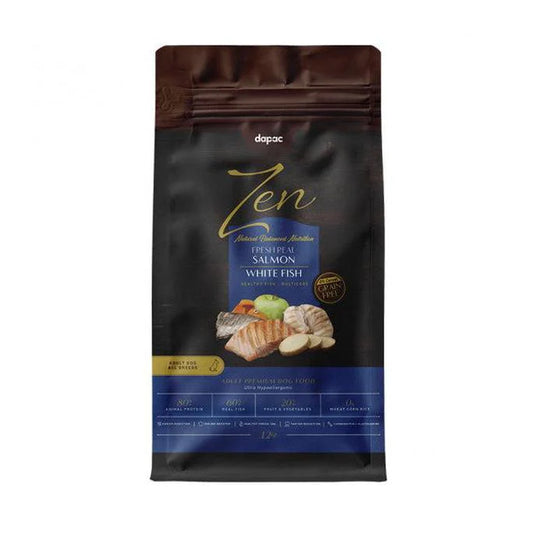 Zen Grain Free Healthy Fish - Ração seca sem cereais para cão adulto - Salmão e Peixe branco