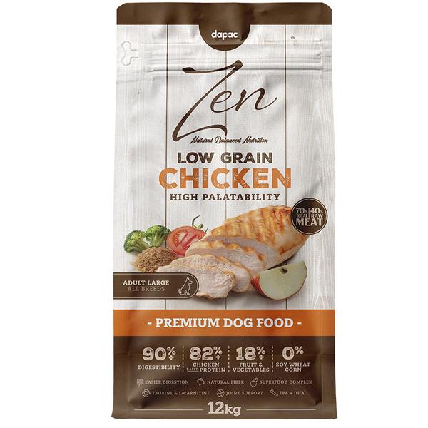 Zen Low Grain Adulto Large - Ração seca para cão adulto de porte grande - Frango