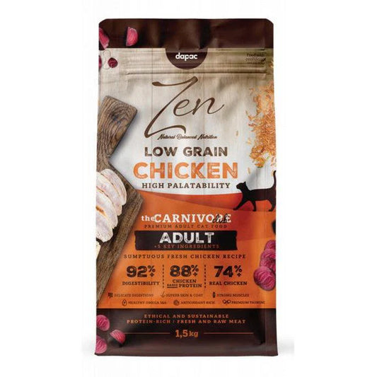 Zen Low Grain Adult - Ração seca para gato adulto - Frango
