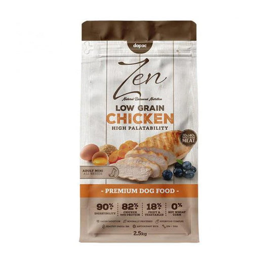 Zen Low Grain Mini Adulto - Ração seca para cão adulto de porte pequeno - Frango