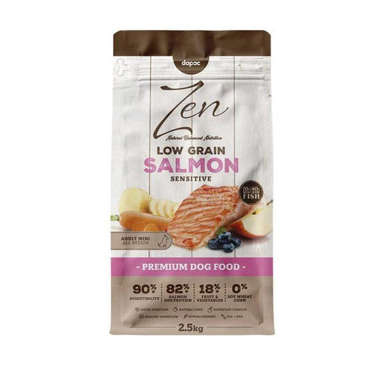Zen Low Grain Mini Sensitive - Ração seca para cão adulto de porte pequeno - Salmão