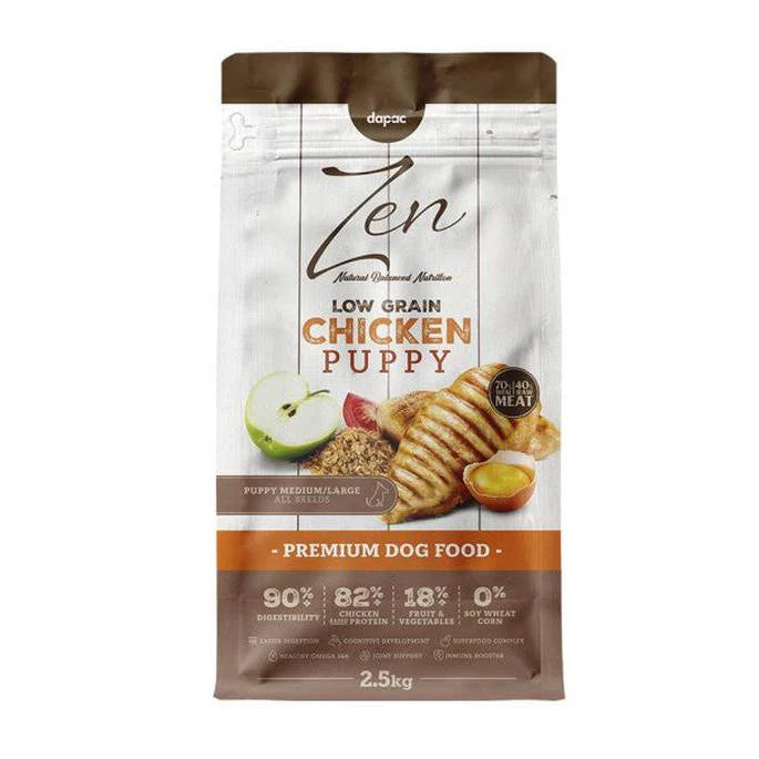 Zen Low Grain Puppy Medium/Maxi - Ração seca para cão adulto de porte médio e maxi - Frango
