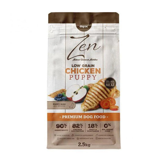 Zen Low Grain Puppy Mini - Ração seca para cachorro de porte pequeno - Frango